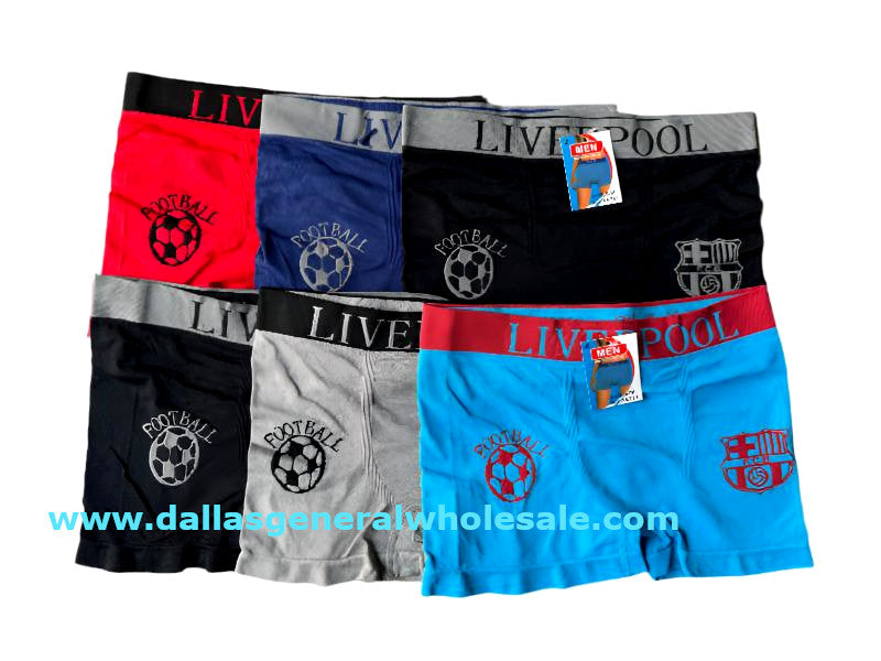 Men Stretchy Football Boxer Briefs Wholesale