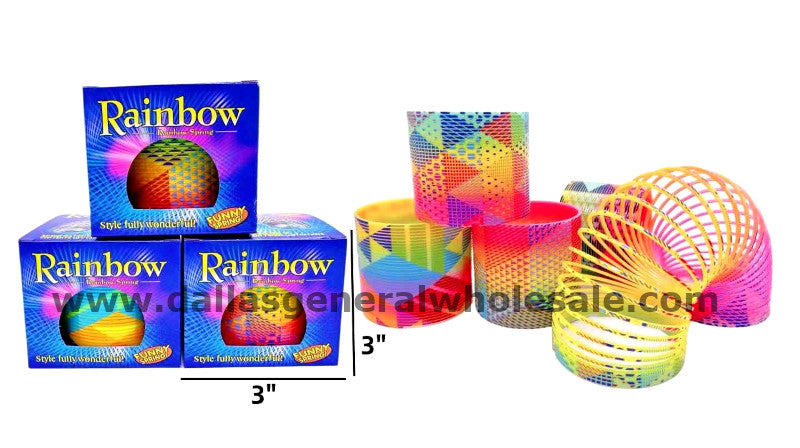 Rainbow Geometric Slinky Springs Wholesale