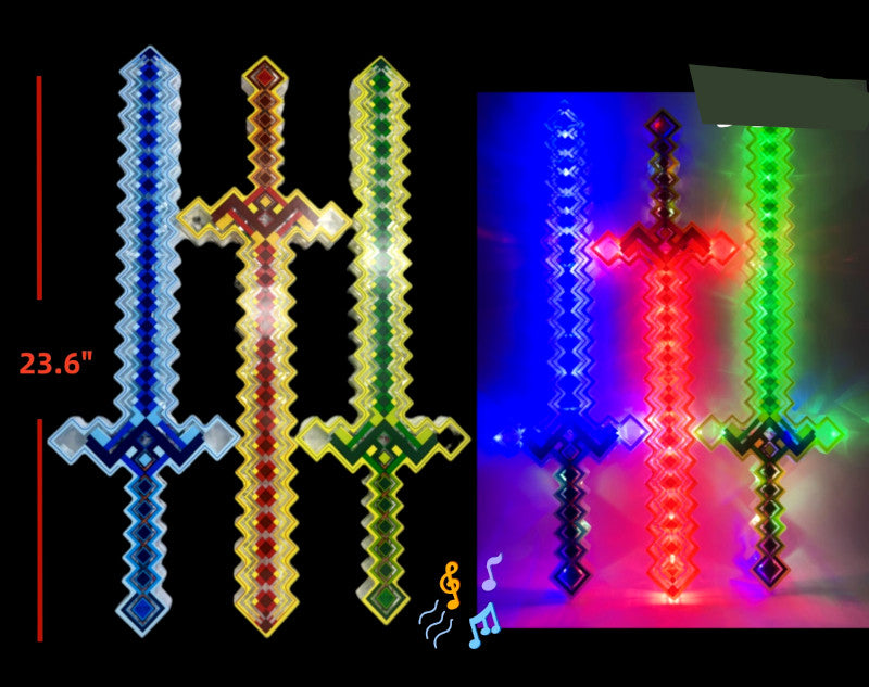 Toy Musical Glowing Pixel Swords Wholesale