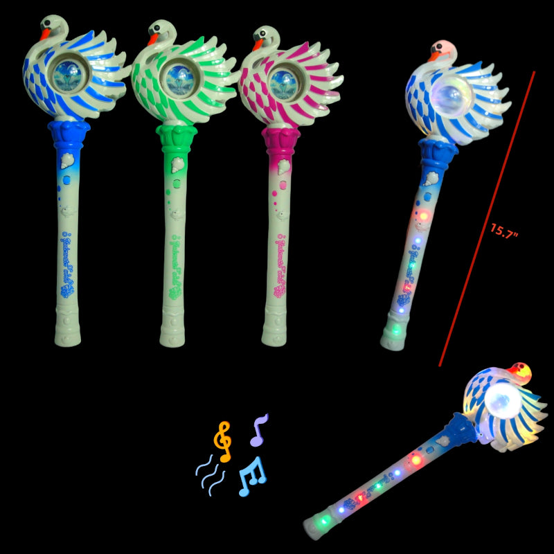 Light Up Musical Swan Wands Wholesale