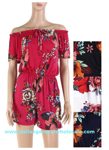 Floral Rompers Wholesale