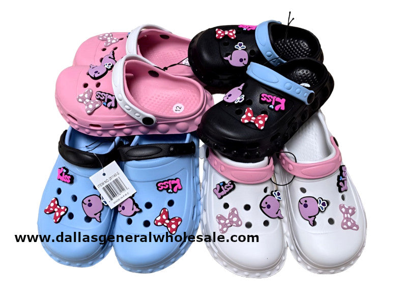 Little Girls PVC Slip On Sandals Wholesale