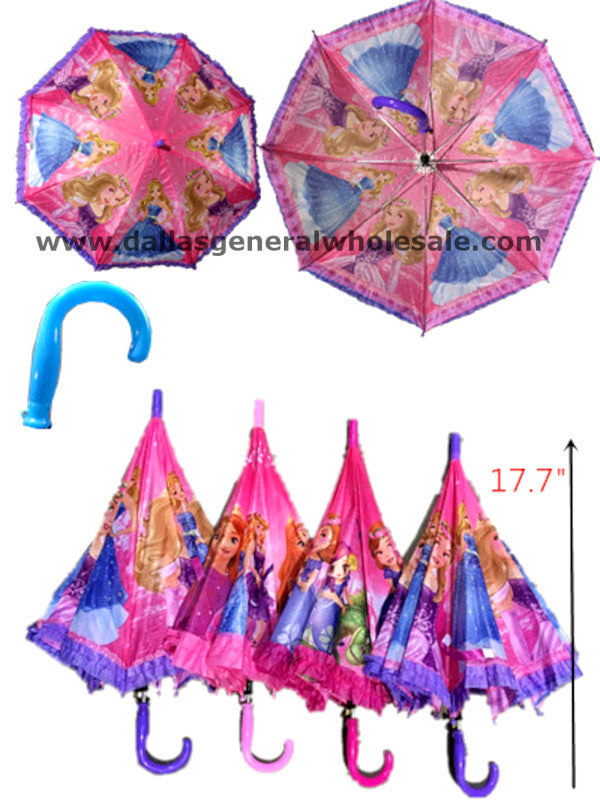 Little Girls Princess Automatic Umbrellas Wholesale