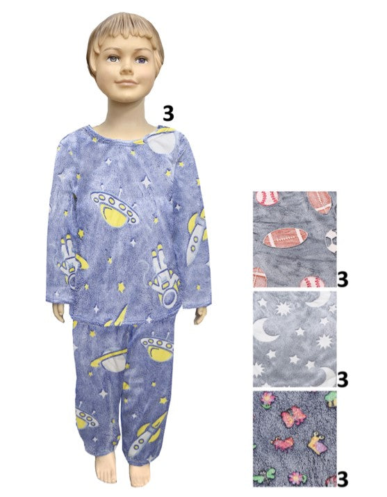 Children Fleece Pajama Matching Sets Wholesale