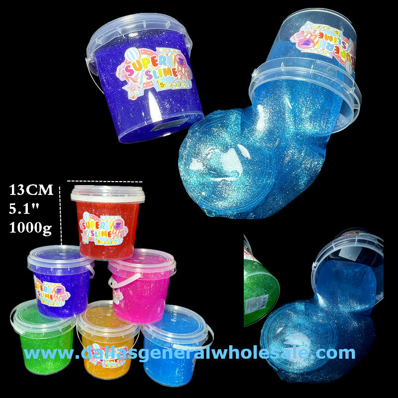 Super Glitter Slime Buckets Wholesale