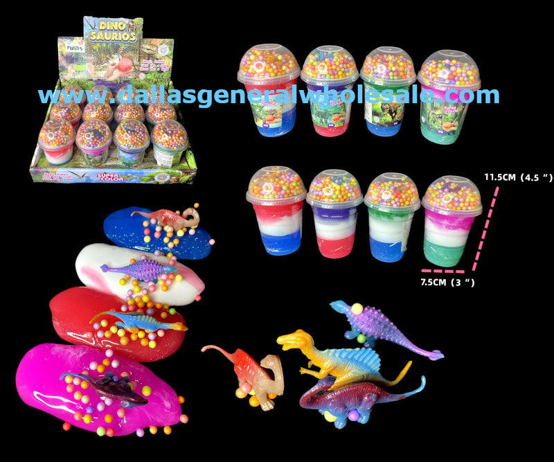 Ice Cream Bead Dino Slime Wholesale