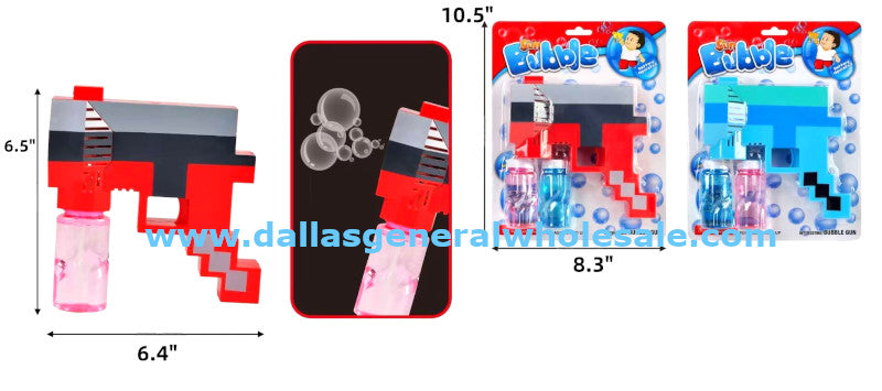 Pixelated Musical Bubble Guns Wholesale