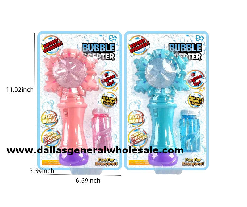 Light Up Snowflake Bubble Blower Wand Wholesale