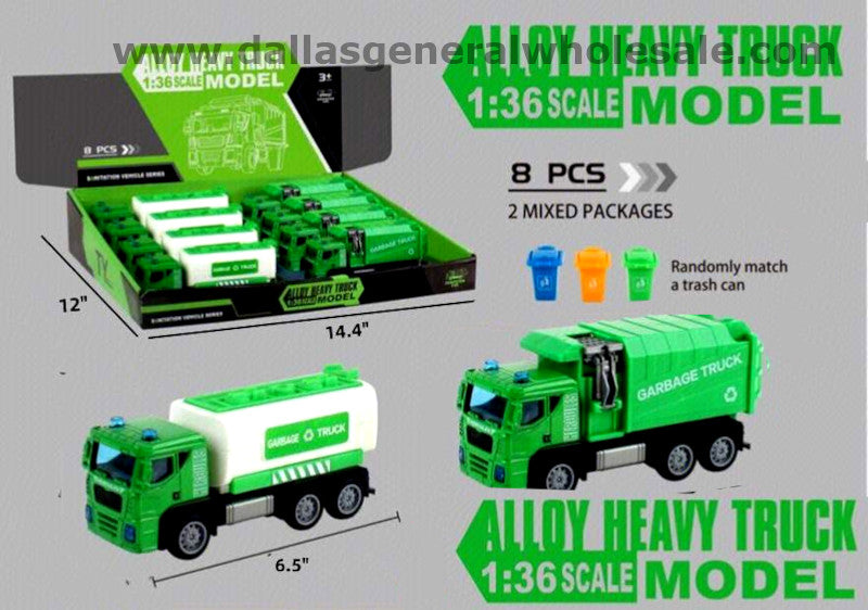 Toy Inertial Friction Garbage Trucks Wholesale