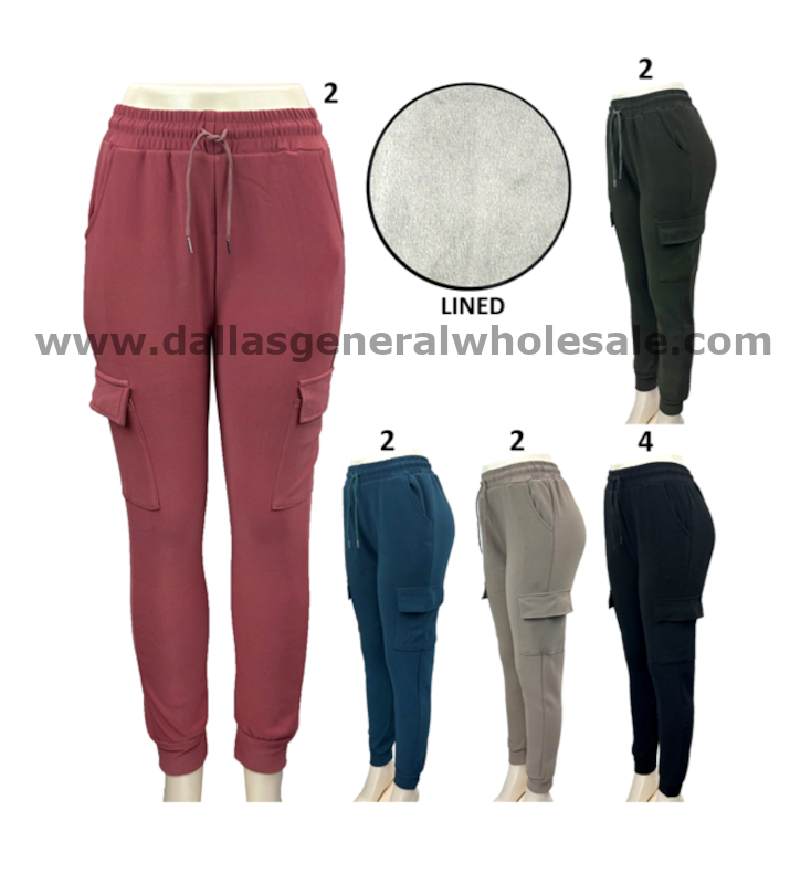 Cute Fur Lining Winter Track Pants Wholesale