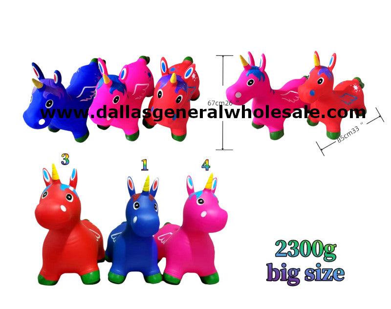 Jumbo Ride On Bouncy Unicorns Wholesale