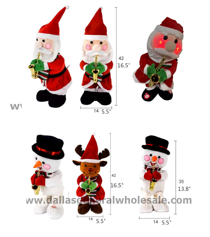 Novelty Saxophone Dancing Santa Wholesale