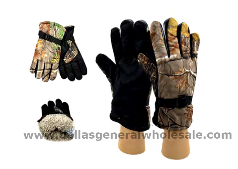 Men Camouflage Heavy Insulated Gloves Wholesale