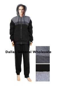 Men Matching Hoodie with Track Pants Set Wholesale