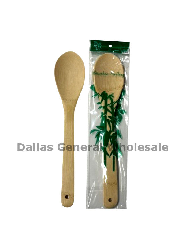 12" Bamboo Spoons Wholesale