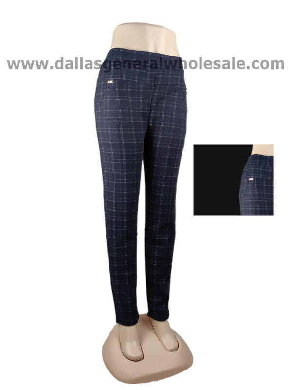 Casual Trendy Plaid Thermal Pull On Pants Wholesale