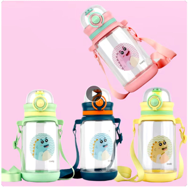 Cute Dinosaur Water Bottles with Straw Wholesale