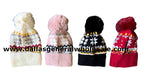 Kids Snowflake Pom Pom Beanies Wholesale