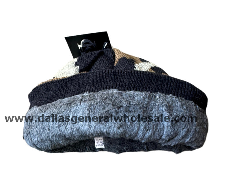 Men Camouflage Quality Thermal Beanie Hats Wholesale