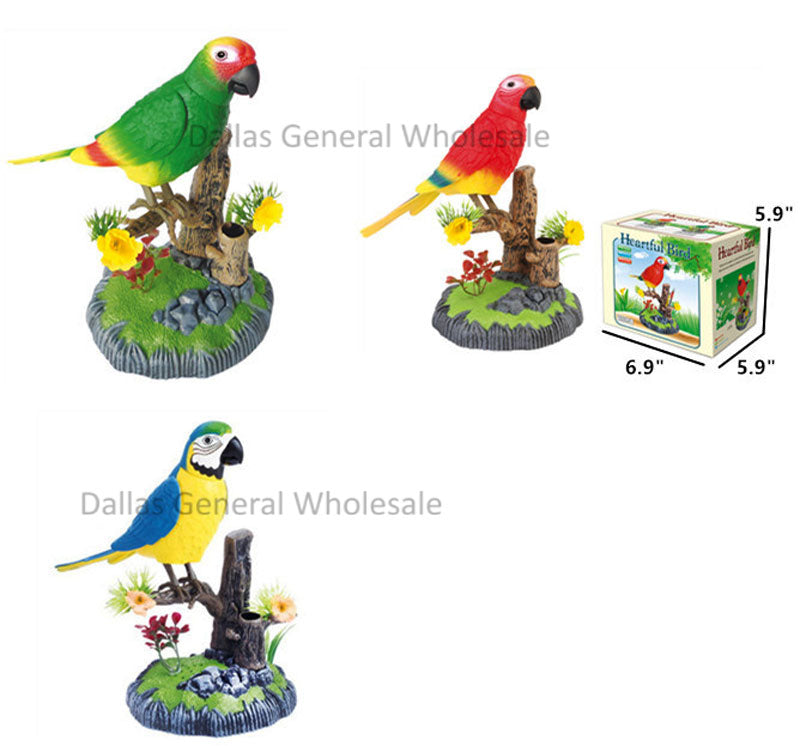 Sound & Motion Activated Singing Parrots Wholesale