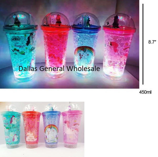 Buy Wholesale China Manufacturers Wholesale Double Plastic Cups Straw Cups  Unicorn Starry Sky Sequins Double Lid Cup & Plastic Cups at USD 1.5