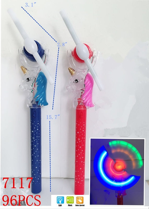 Glow In Dark Unicorn Windmill Wands Wholesale - Dallas General Wholesale