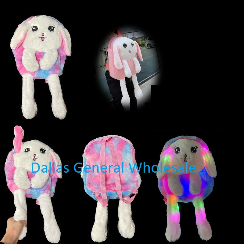 Girls Fluffy Bunny Backpacks Wholesale