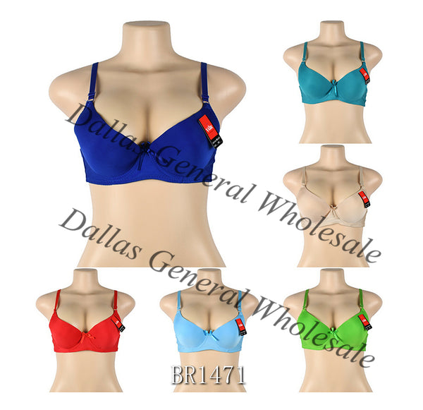 Full Coverage Solid Color Padded Bras Wholesale