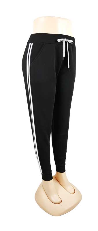 Generic Fleece Lined Sweatpants Women Girls Jogger B-Black 2XL