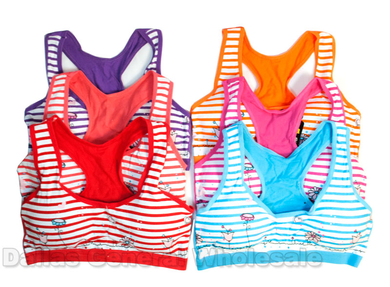 Wholesale Girls' Seamless Training Bras in S/M, 3 Colors - DollarDays