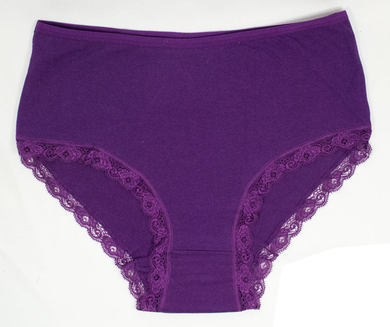 TOWED22 Women Underwear Cotton Panties Plus Size Briefs Breathable Ladies  Soft Panty Cotton Underwear for Women Seamless(Purple,One Size) 