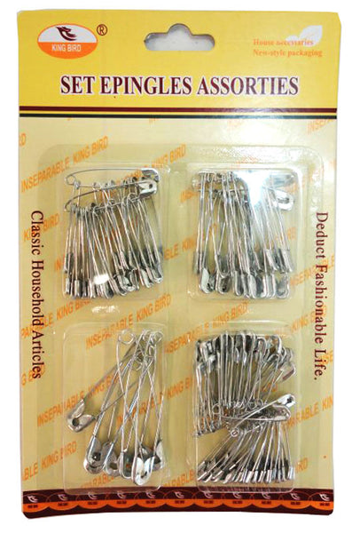 Safety Pins, 300 Pack, Assorted Safety Pins, Small Safety Pins, Safety Pins  Bulk, Large Safety Pins, Safety Pins For Clothes