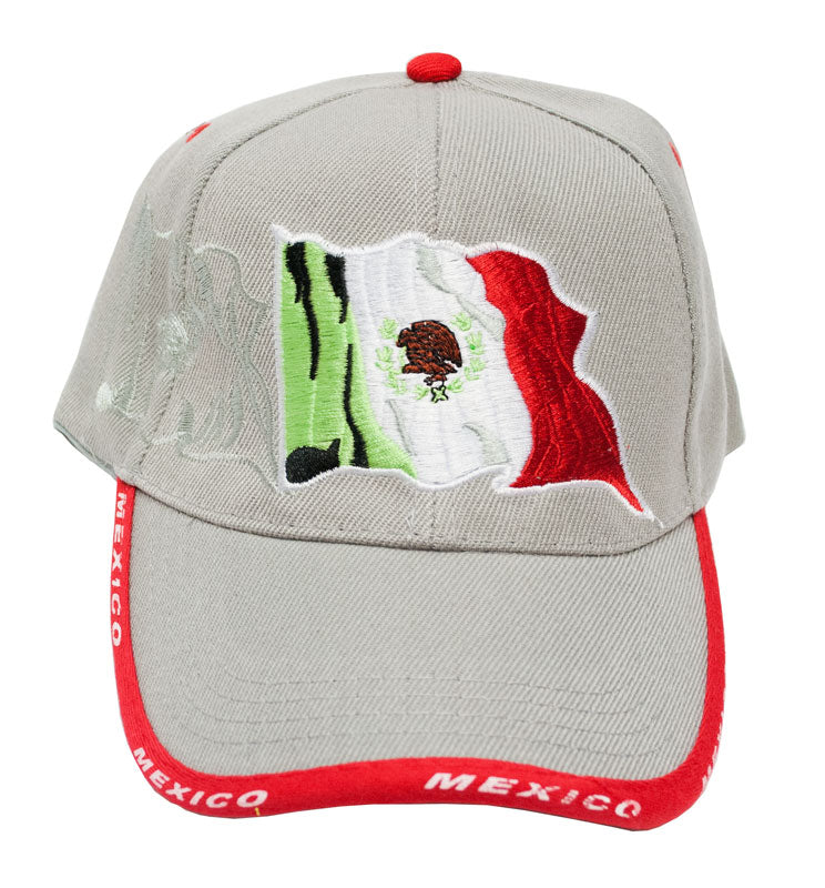 Casual Baseball Caps with "Mexico Flag" Designs - Dallas General Wholesale