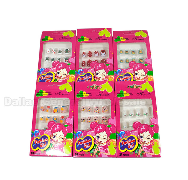 New arrival Nail Art Kit for Kids Includes Glue and Fake nails and  decorative nail art