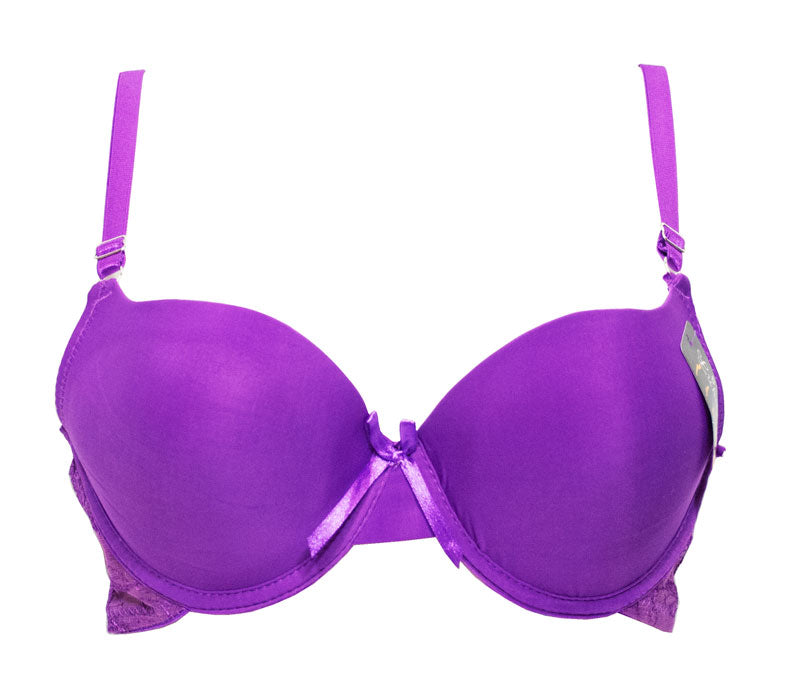 Seamless Padded Bra In Purple Color | B Cup Size Bra #20560